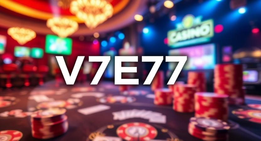 Live dealer streaming tables on V7E77 casino